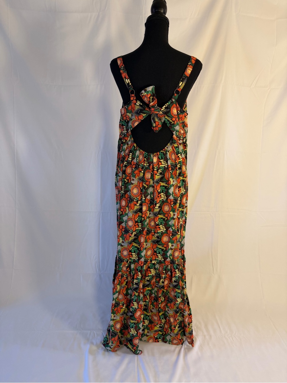 Natural Life Mia Tie Back Maxi Dress, size large. - Picture 9 of 11